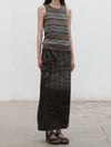 SWAYING 25 Fall/Winter Collection: Striped Wool Vest SW-SW25AW1T02C5S2-HZ (Gray/Brown) (SW25AW1T02C1S2)
